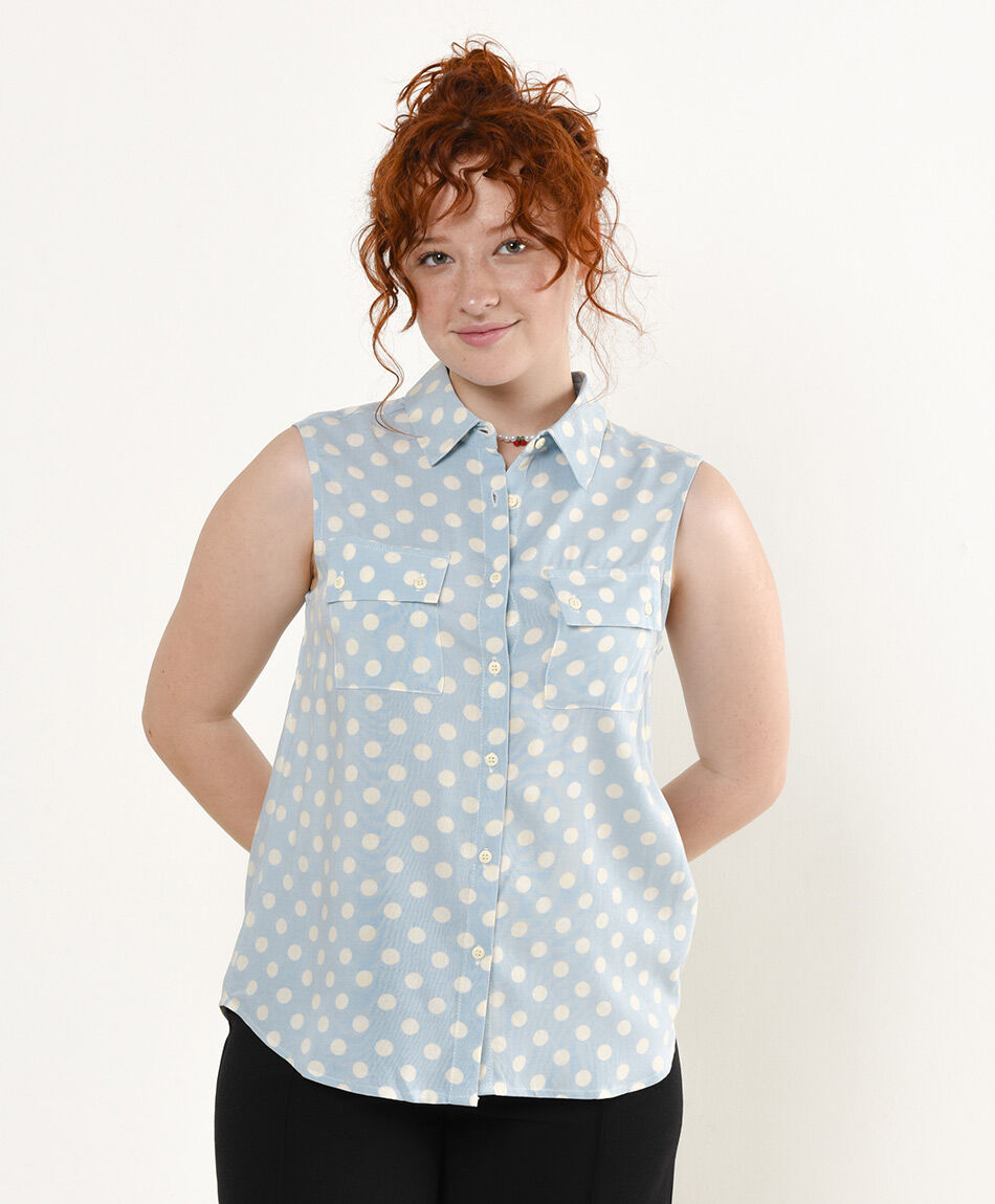 Blusa mujer lunares