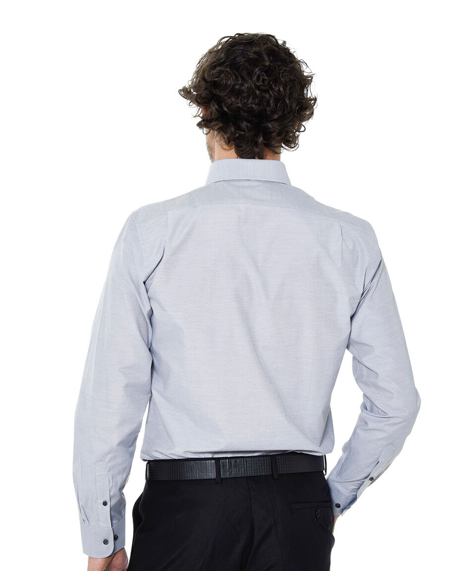 Camisa hombre manga larga dobby