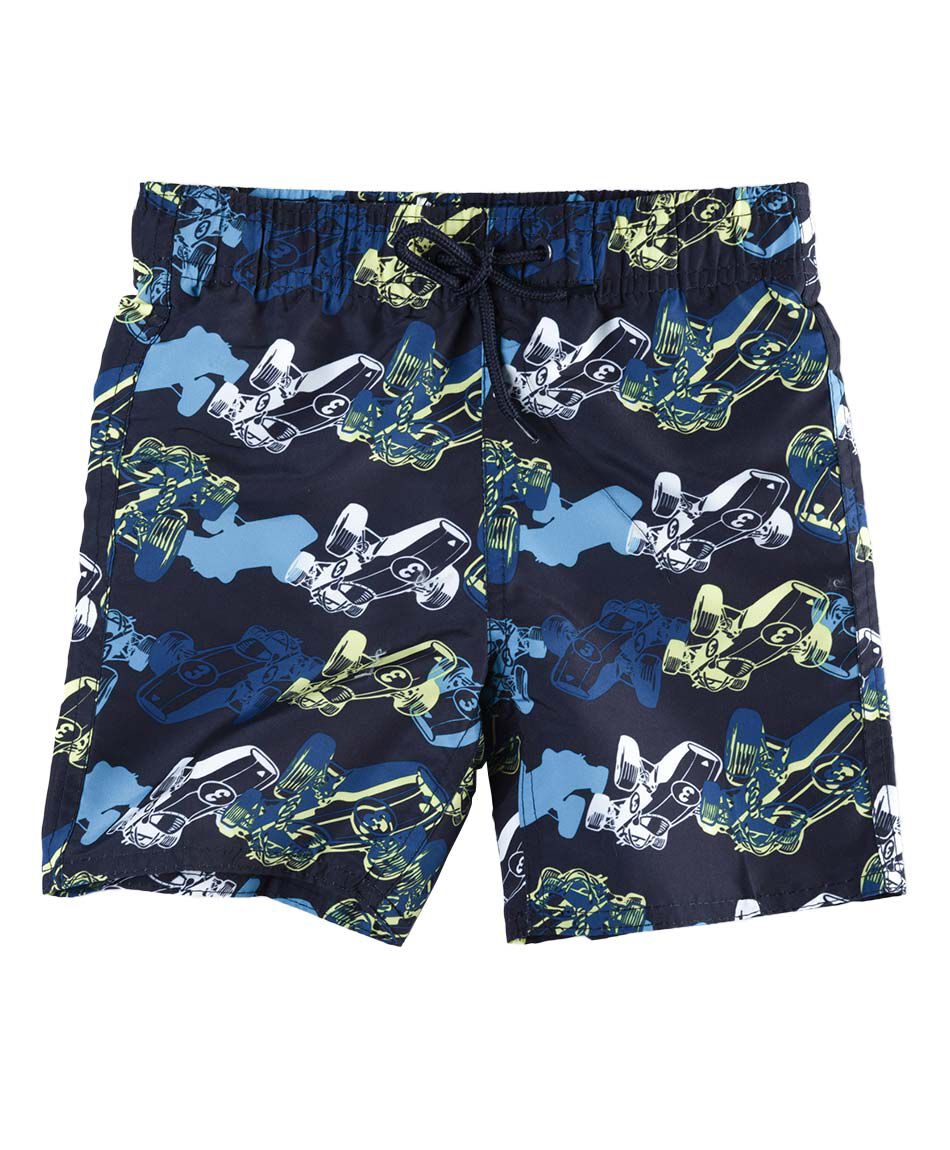 Traje de ba&ntilde;o autitos 1 pieza