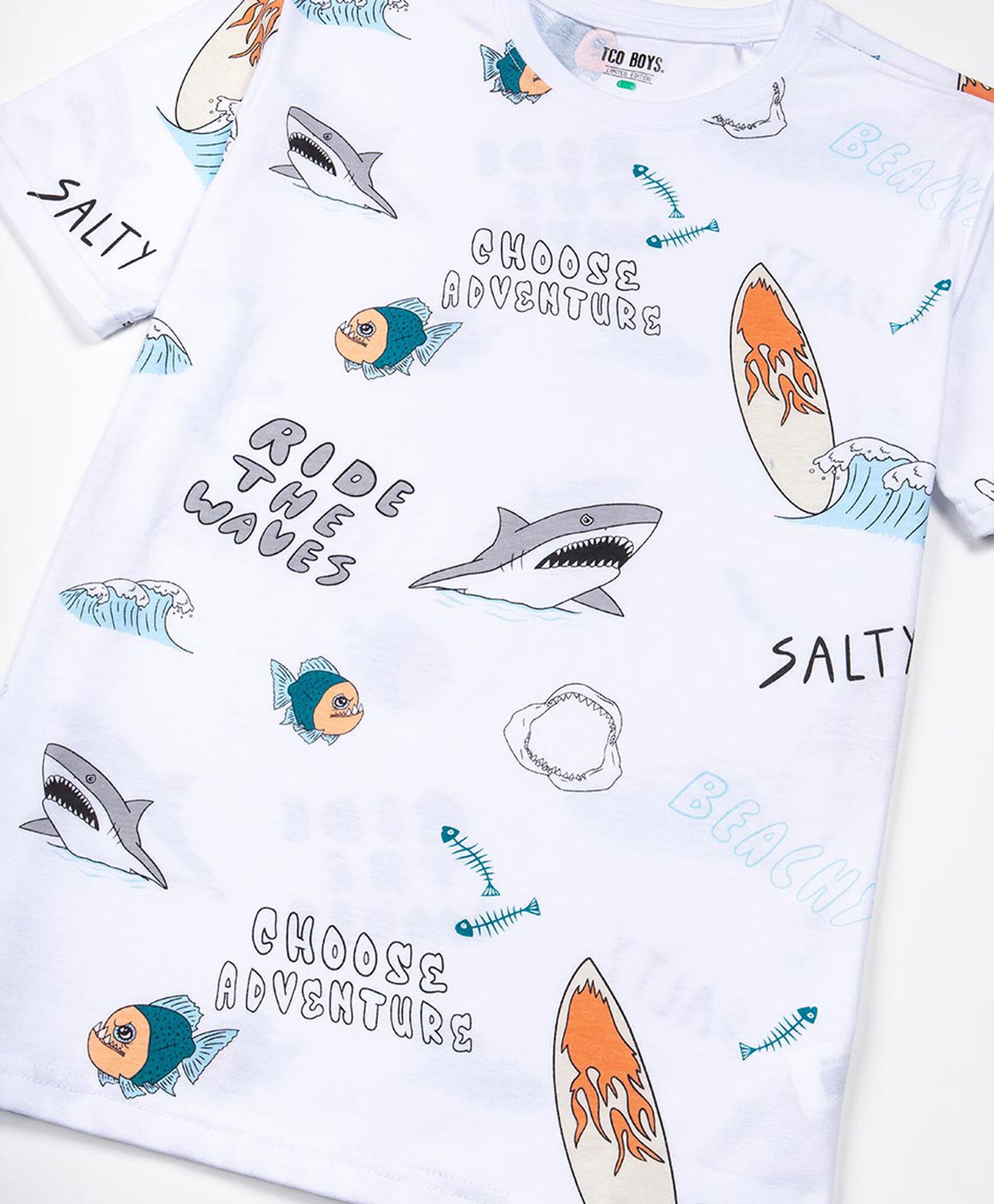 Polera niño tiburones Polera niño tiburones