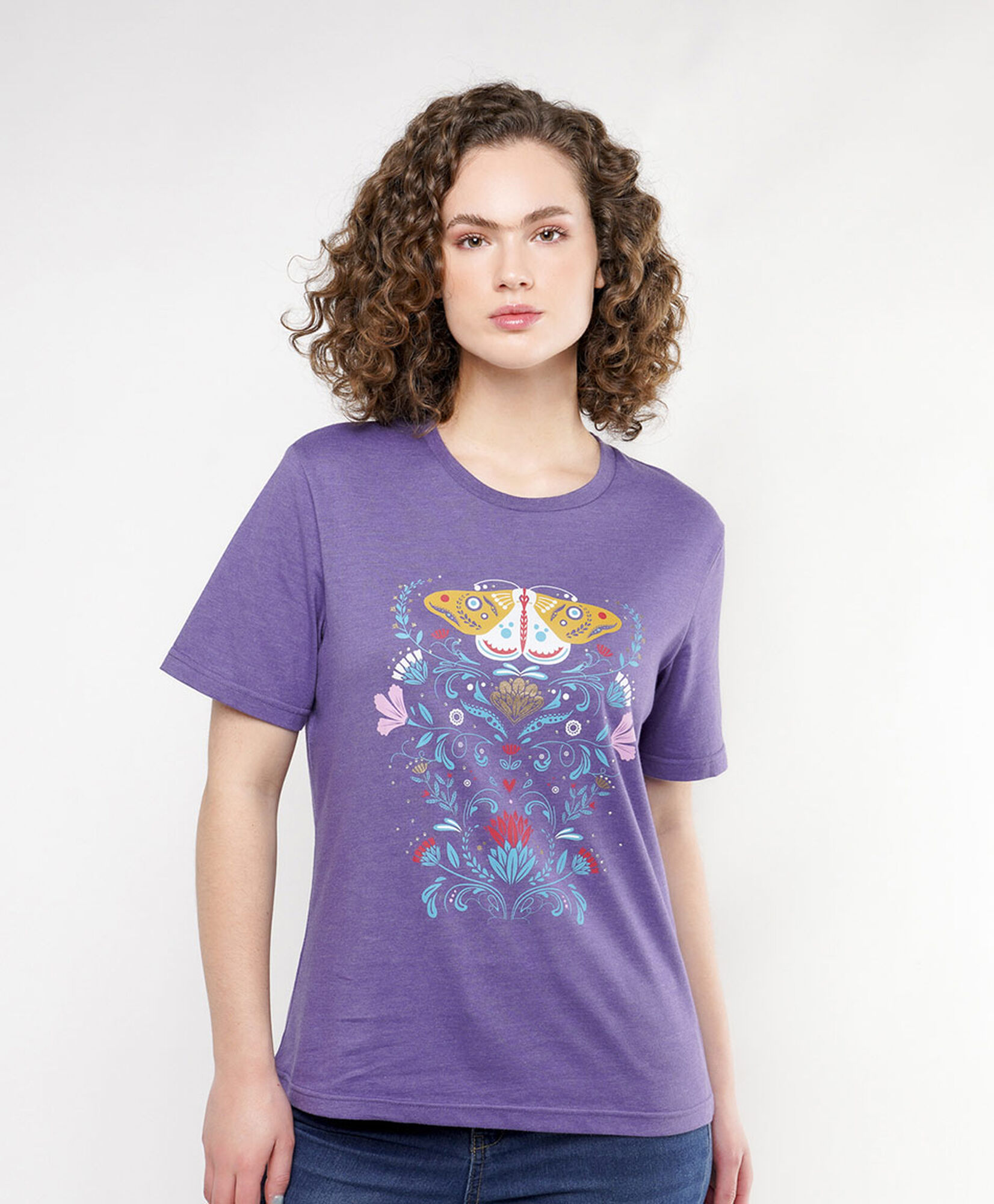 Polera mujer print mariposa Polera mujer print mariposa