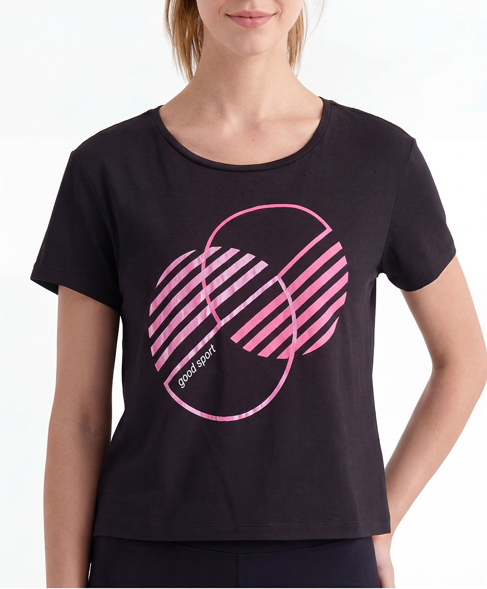 Polera deportiva mujer doble c&iacute;rculo