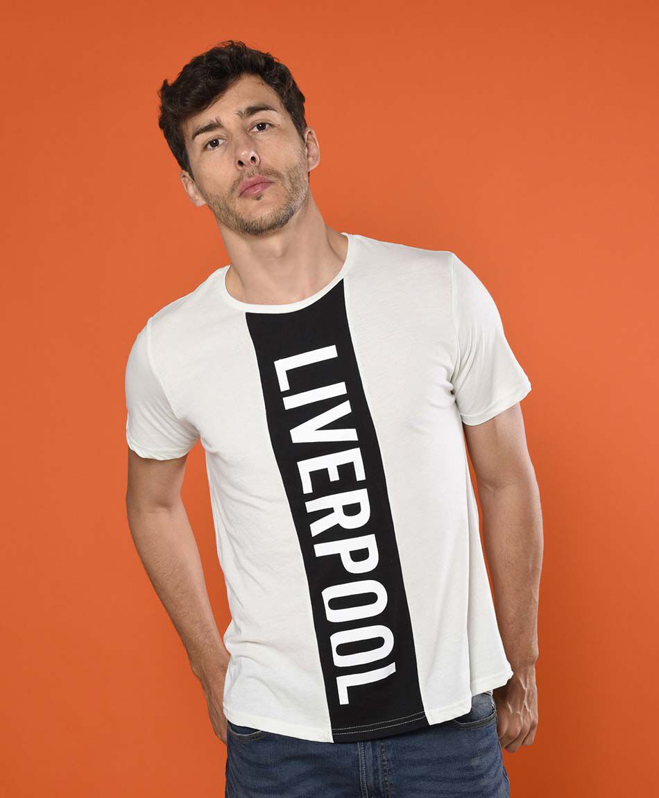 Polera manga corta cuello redondo