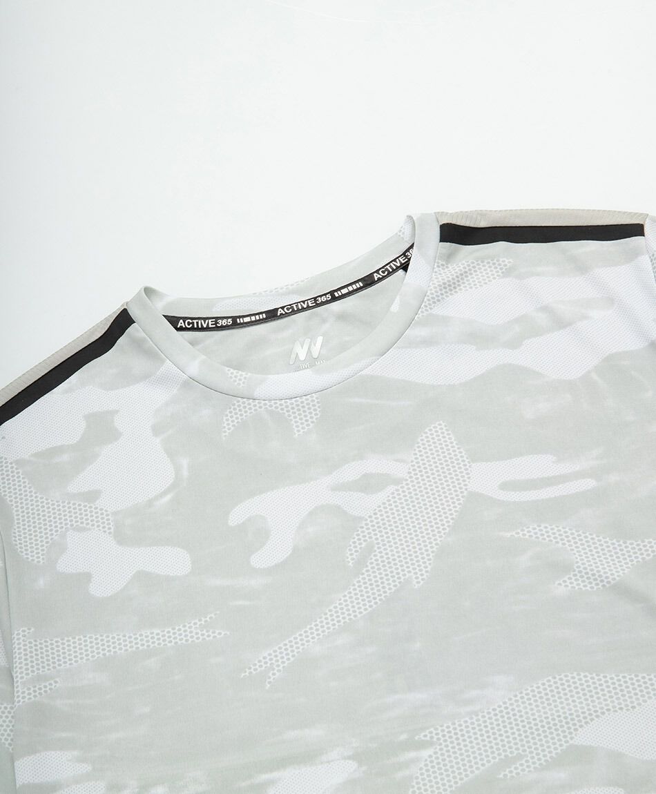 Polera deportiva hombre camuflaje
