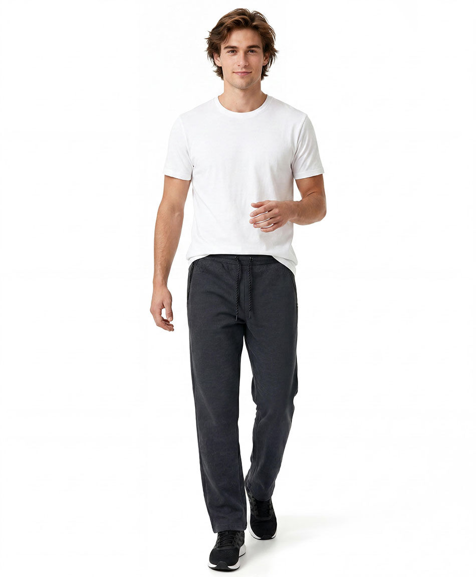 Pantal&oacute;n deportivo hombre recto gris