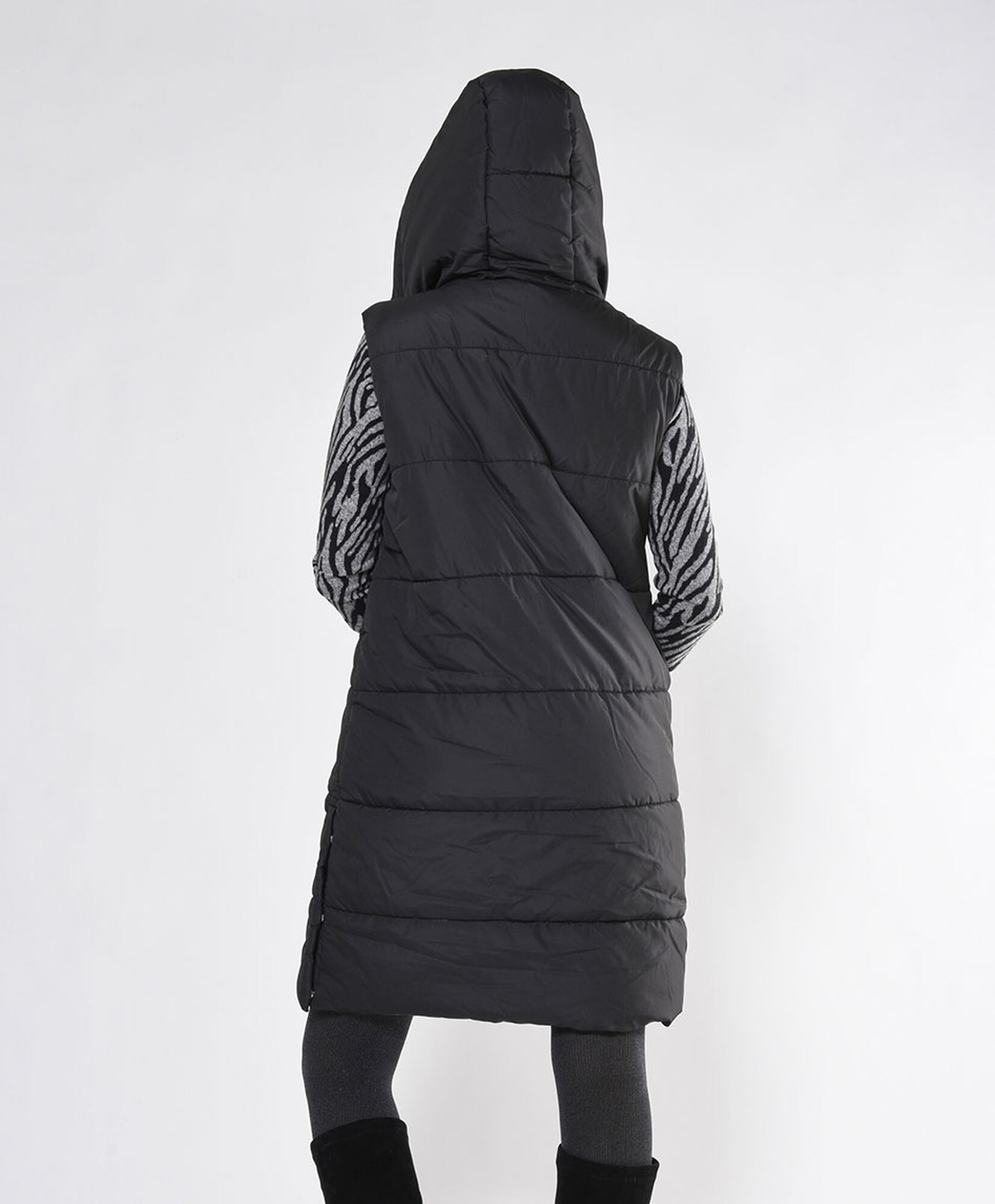 Parka mujer extra larga sin mangas Parka mujer extra larga sin mangas