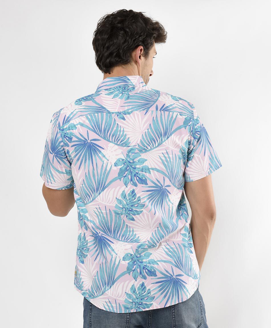 Camisa estampada tropical