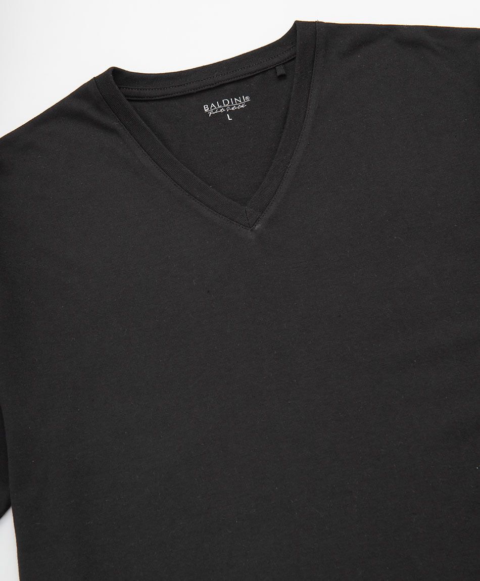 Camiseta hombre manga corta negra