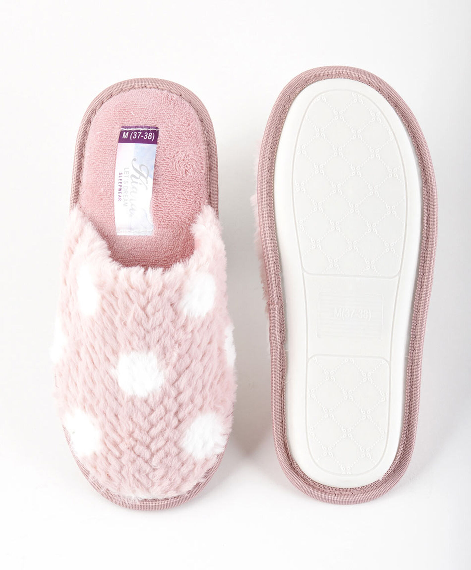 Pantufla mujer puntitos Pantufla mujer puntitos