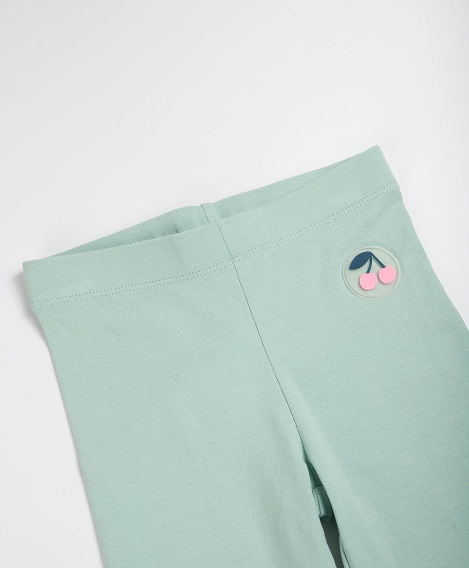 Leggins beb&eacute; parche cereza