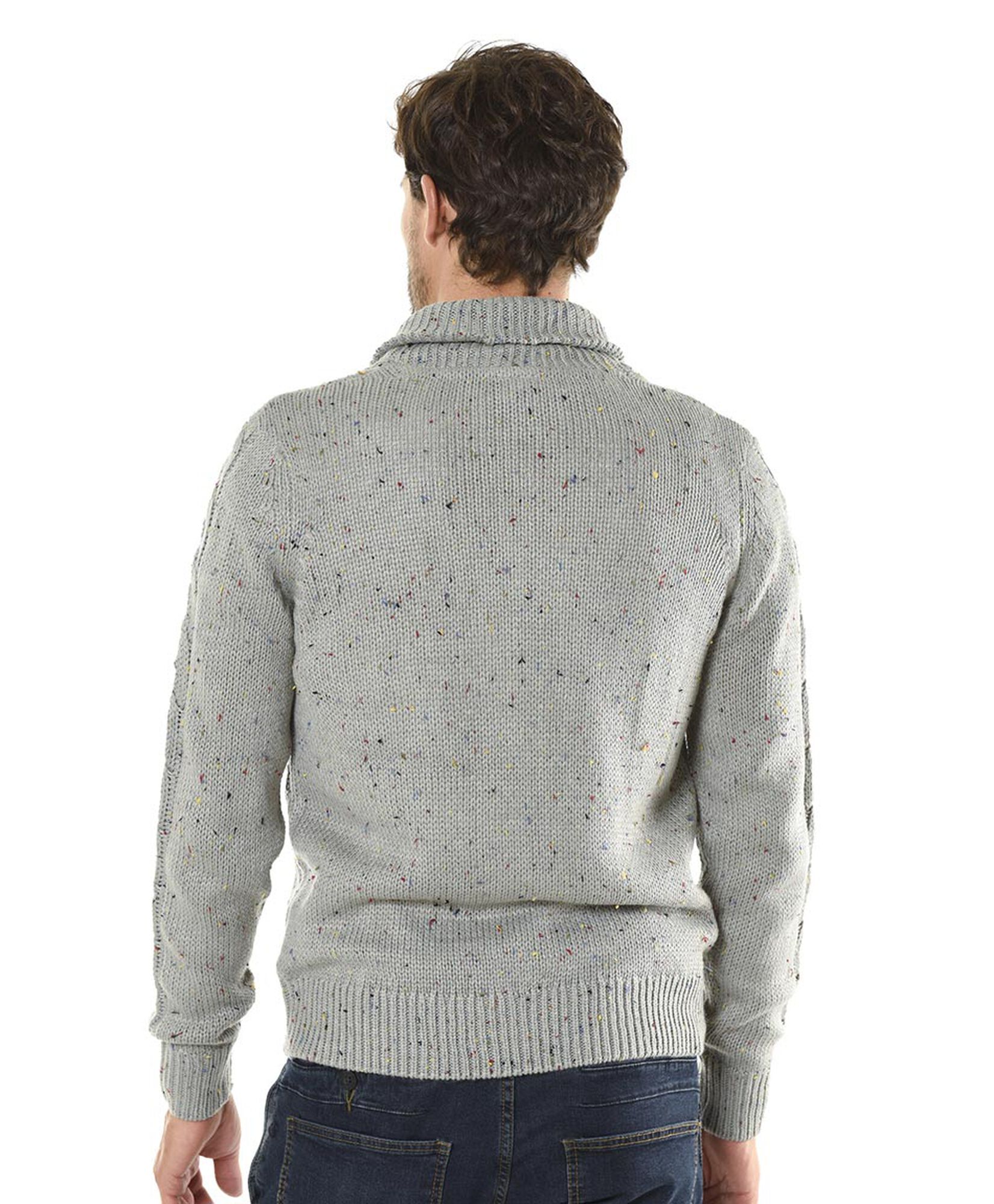 Sweater jacquard cuello en v Sweater jacquard cuello en v