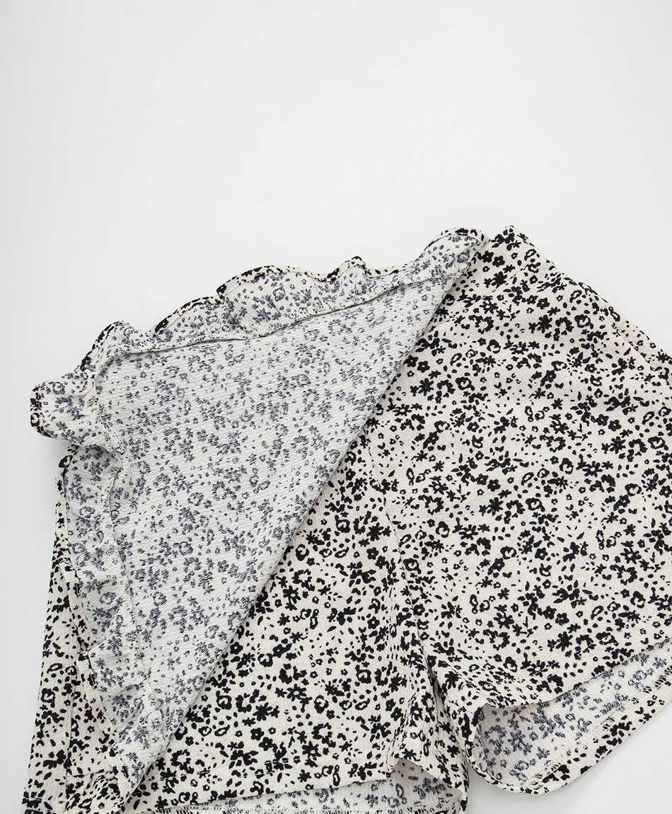 Falda ni&ntilde;a short print