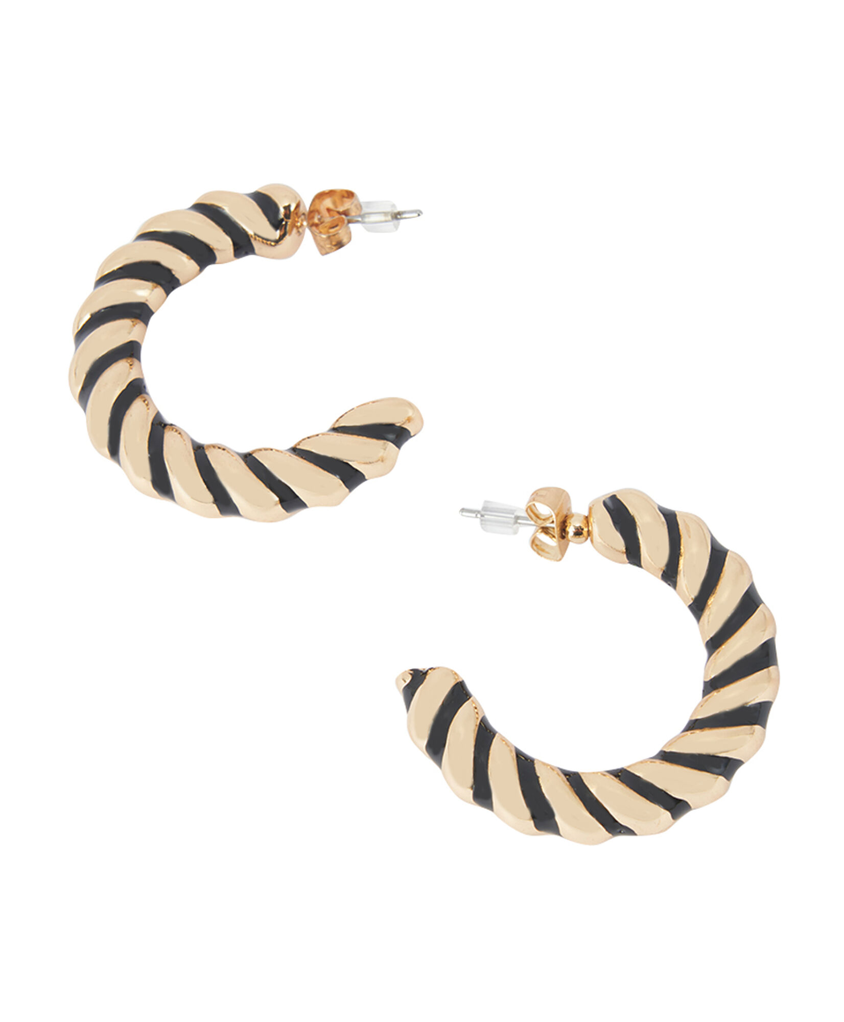 Aros mujer semi argolla bicolor Aros mujer semi argolla bicolor