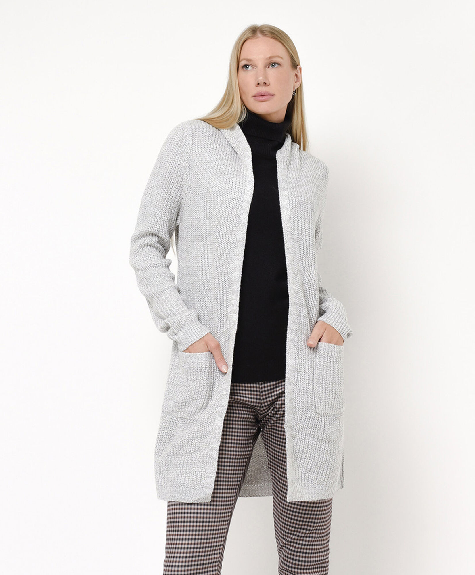 Cardigan mujer largo gorro Cardigan mujer largo gorro