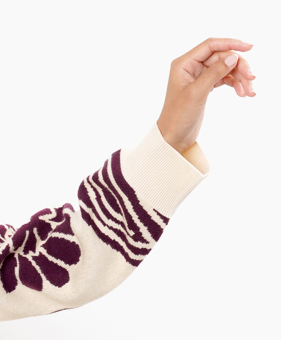 Sweater mujer dise&ntilde;o bot&aacute;nico