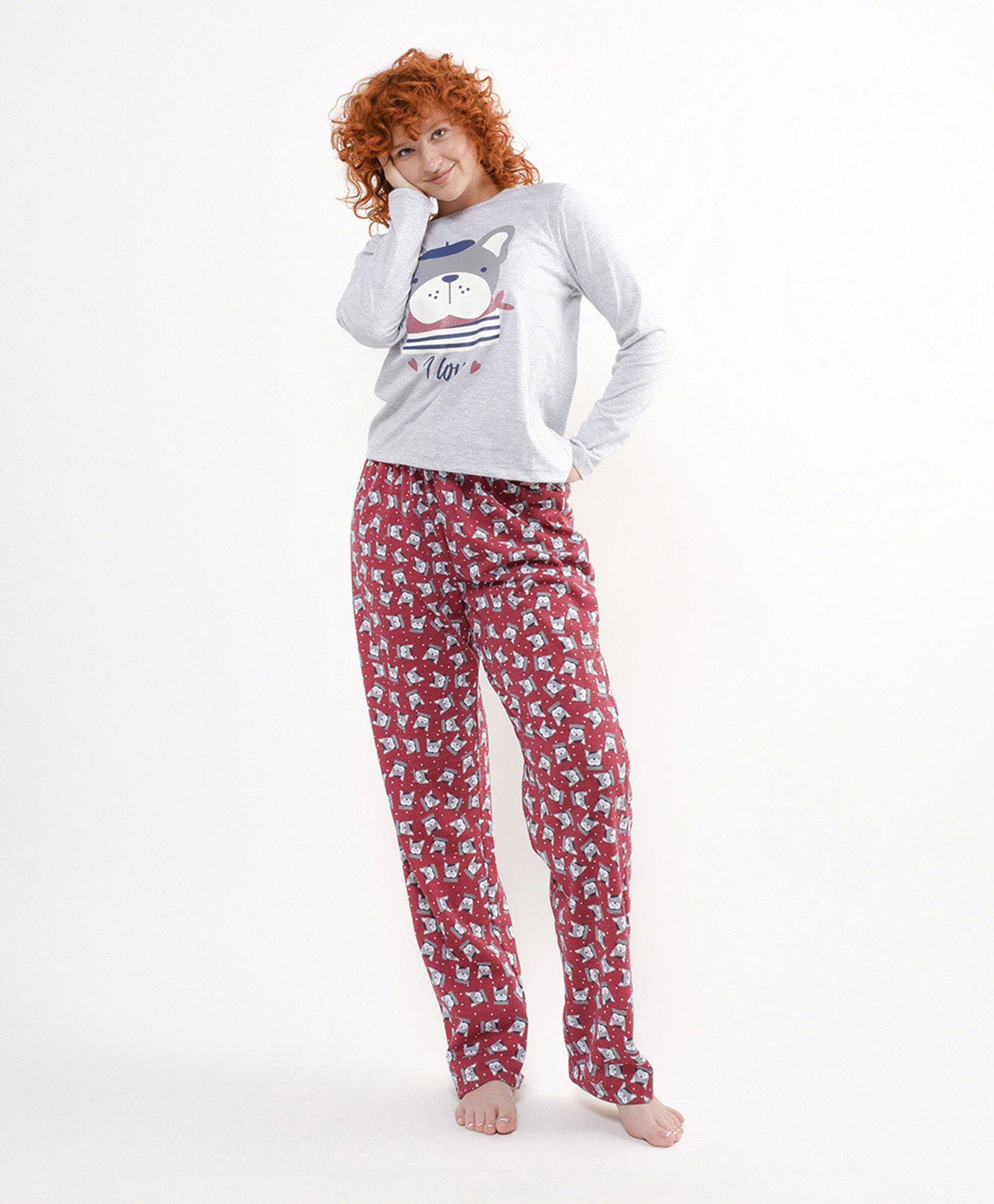 Pijama mujer perrito bulldog Pijama mujer perrito bulldog