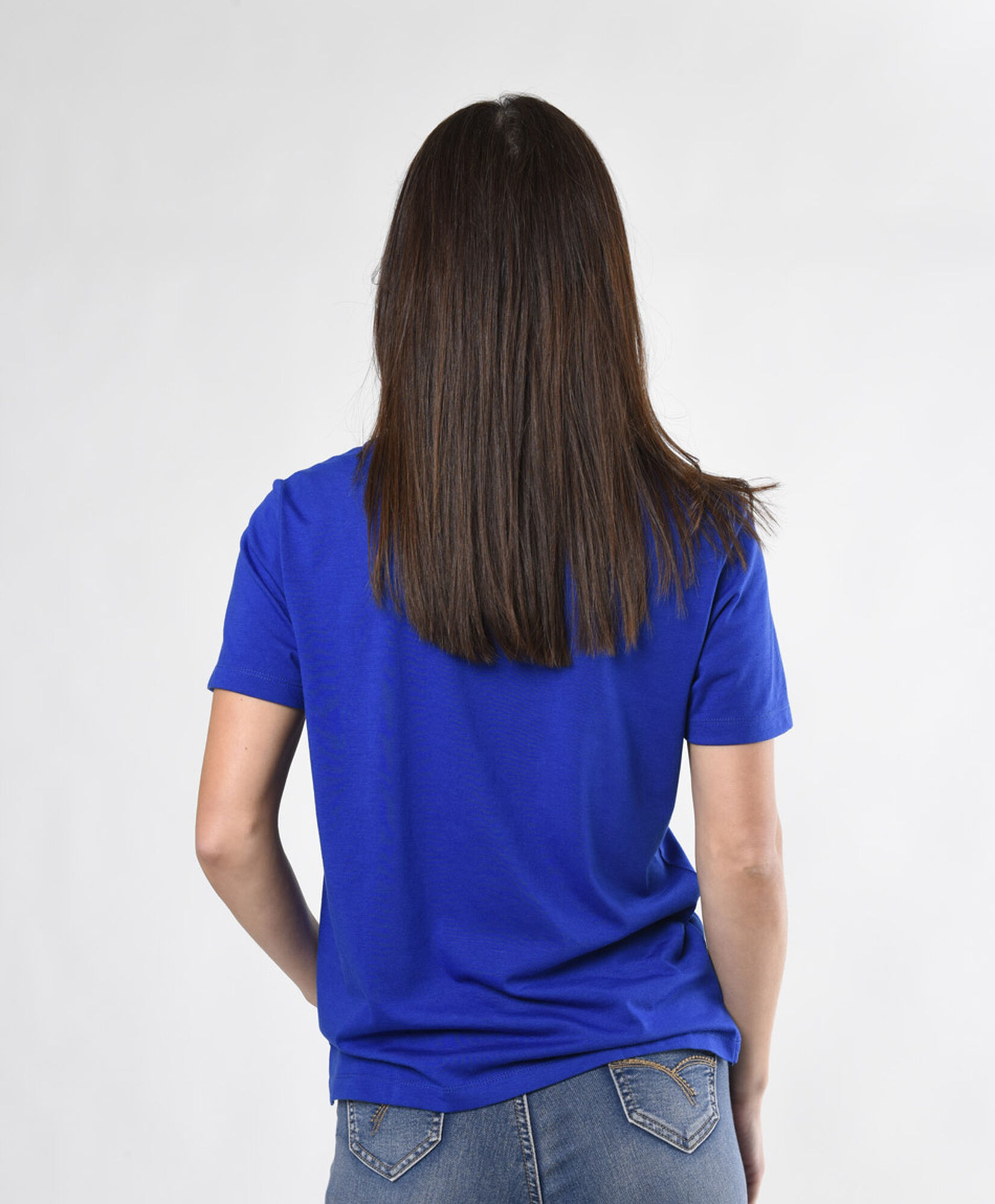 Polera mujer lisa azul Polera mujer lisa azul