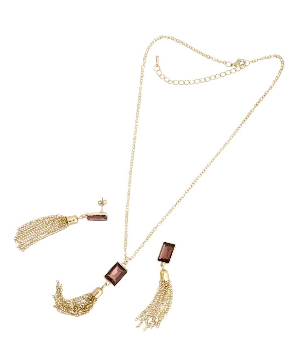 Set joyas aros + collar 3 piezas