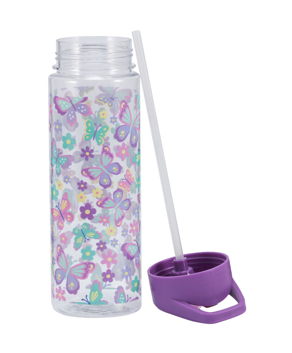 Botella escolar mariposas