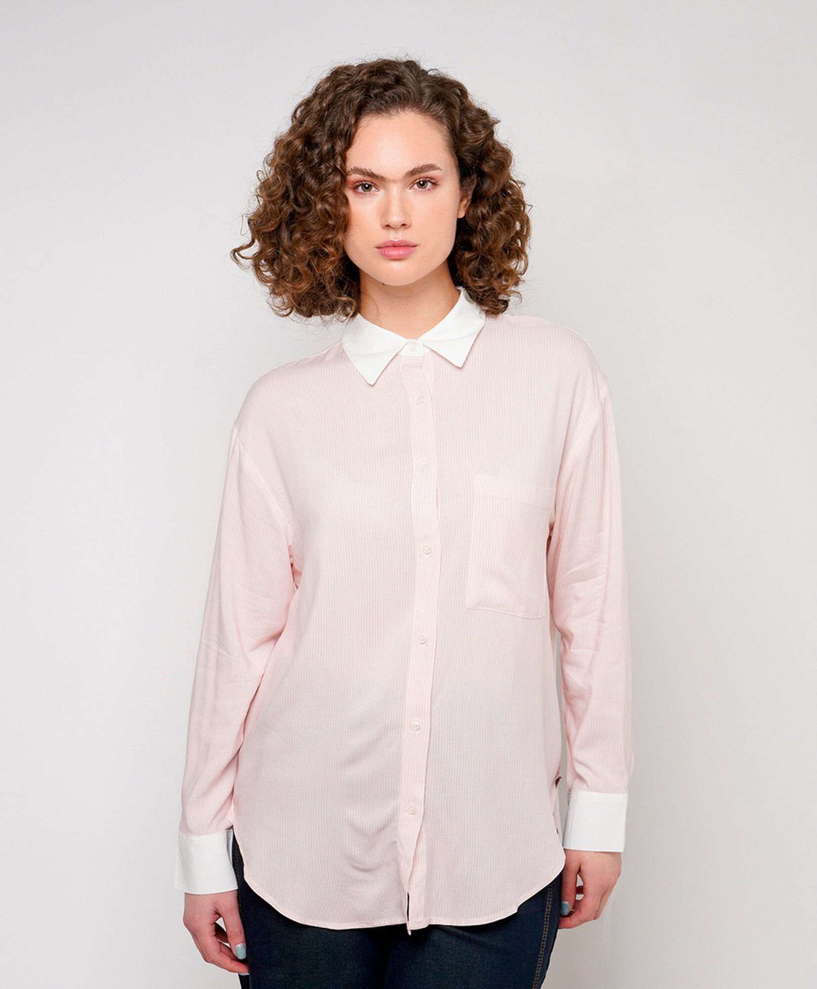 Blusa mujer líneas contraste Blusa mujer líneas contraste