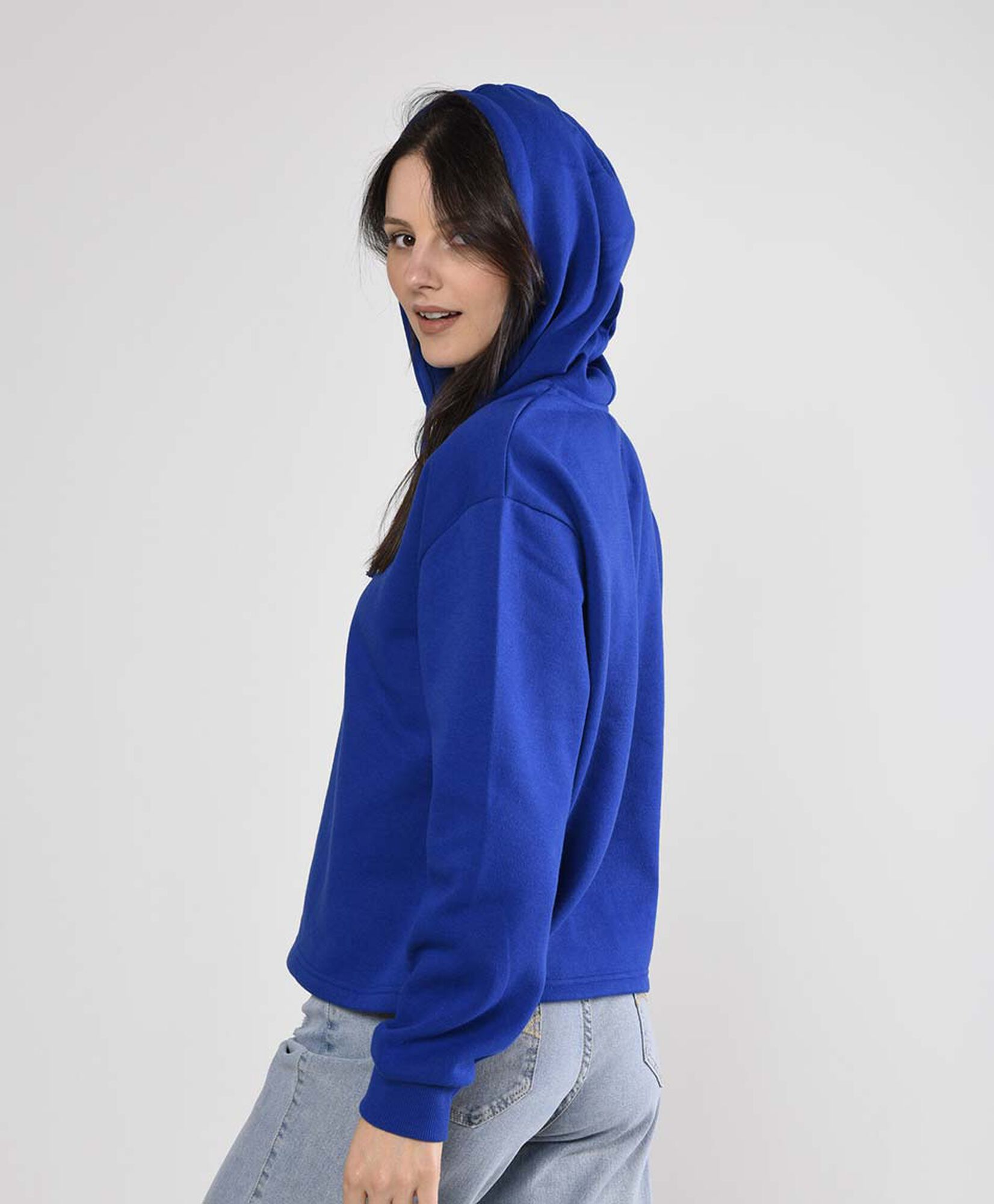 Polerón mujer liso capuchón Polerón mujer liso capuchón