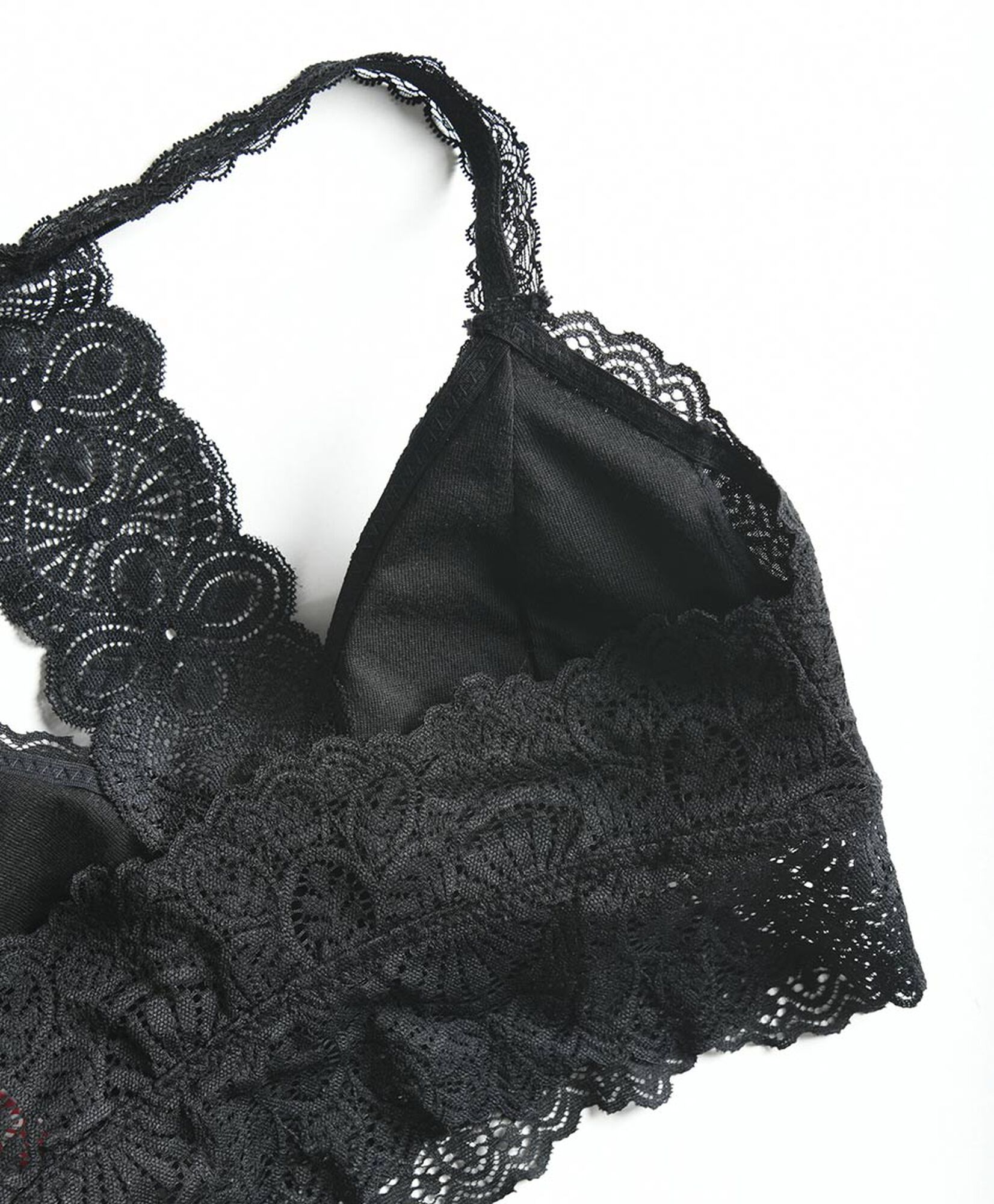 Bralette mujer encaje escote en v Bralette mujer encaje escote en v