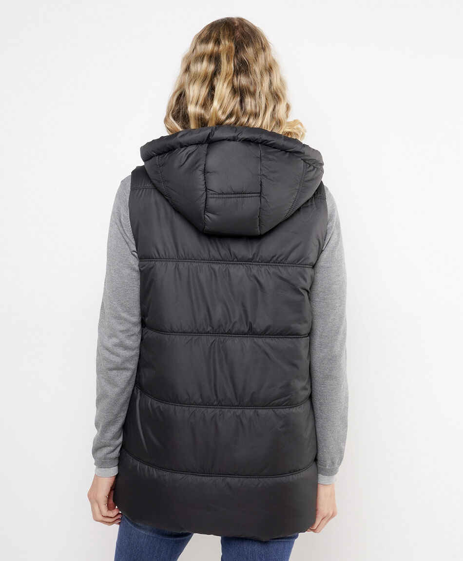 Parka mujer sin mangas cord&oacute;n