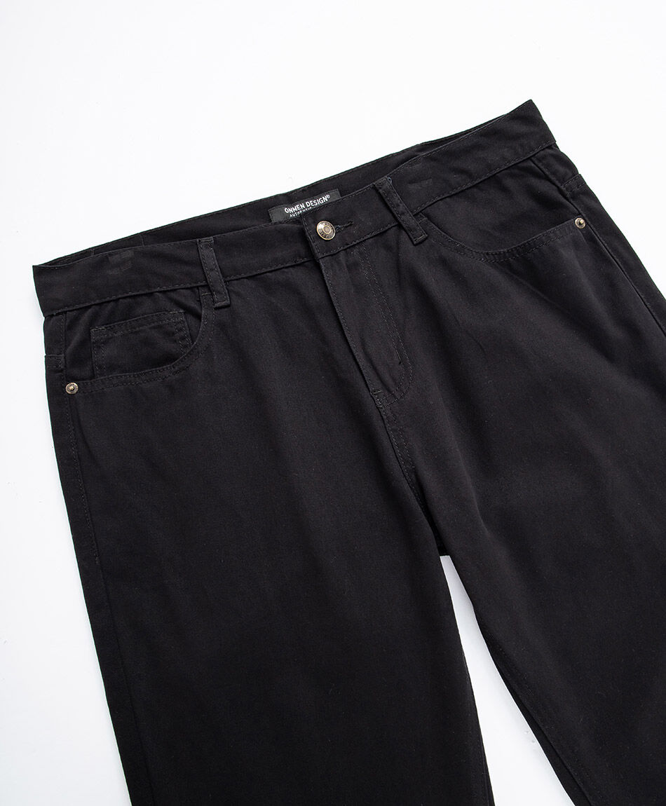 Pantal&oacute;n hombre liso negro