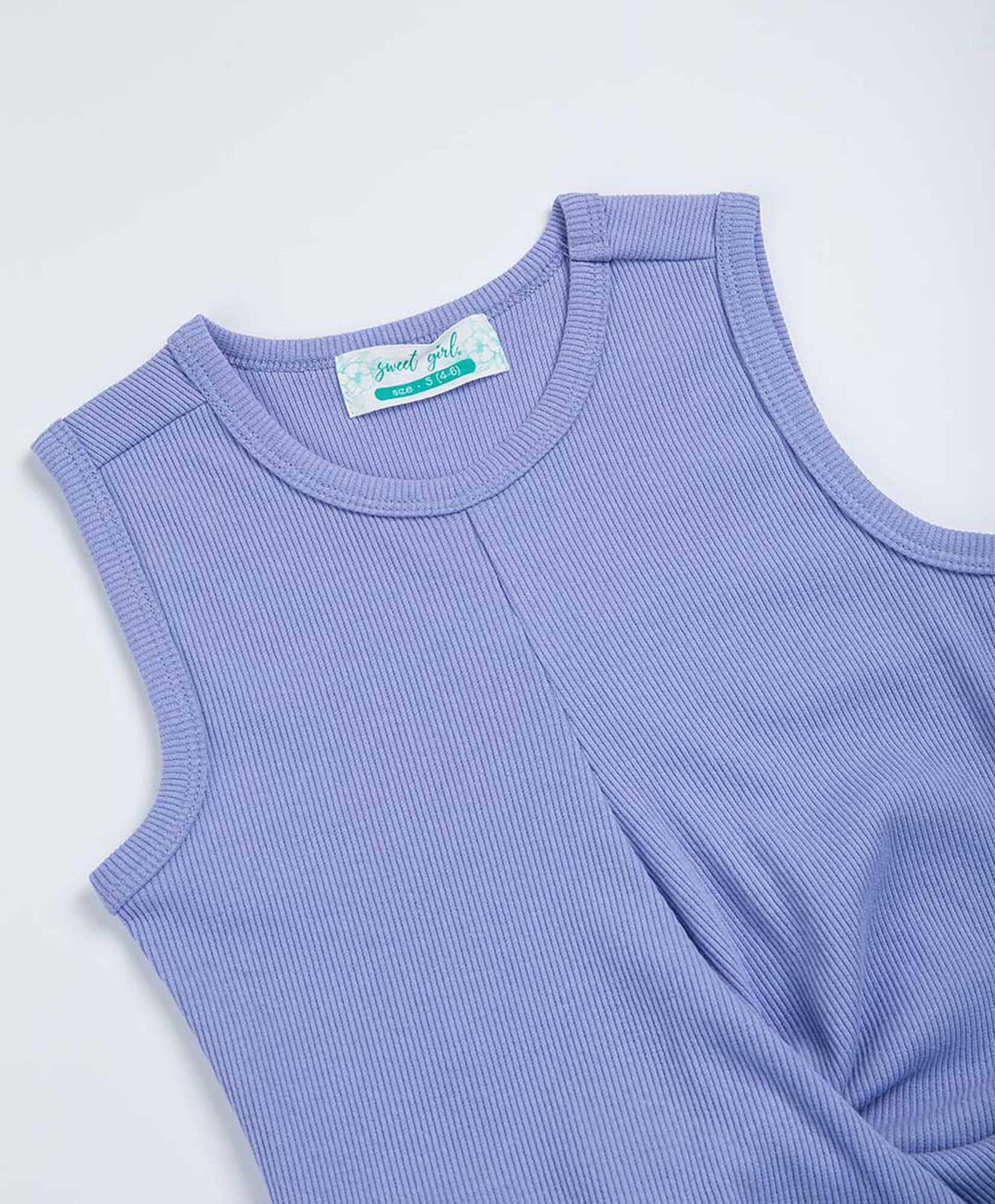 Polera niña nudo lila Polera niña nudo lila