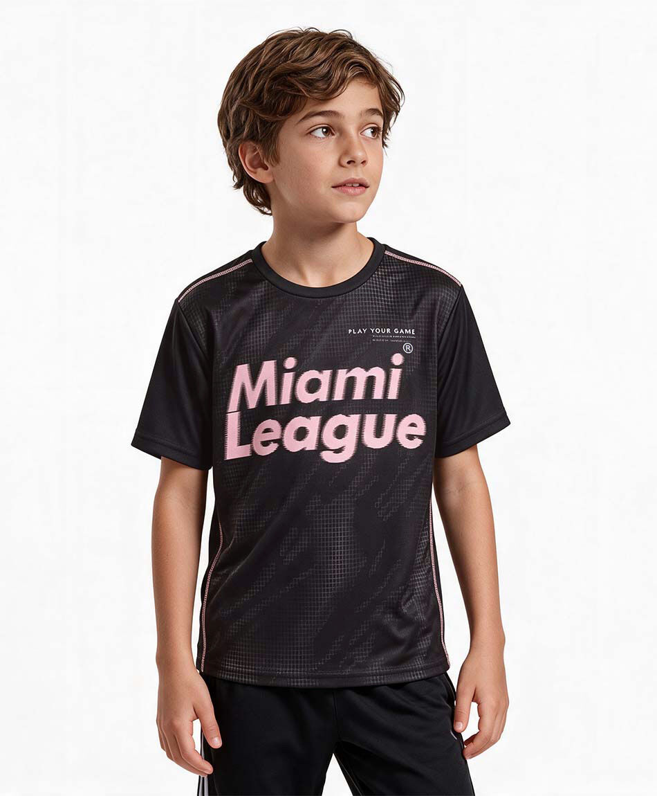 Polera ni&ntilde;o f&uacute;tbol miami league