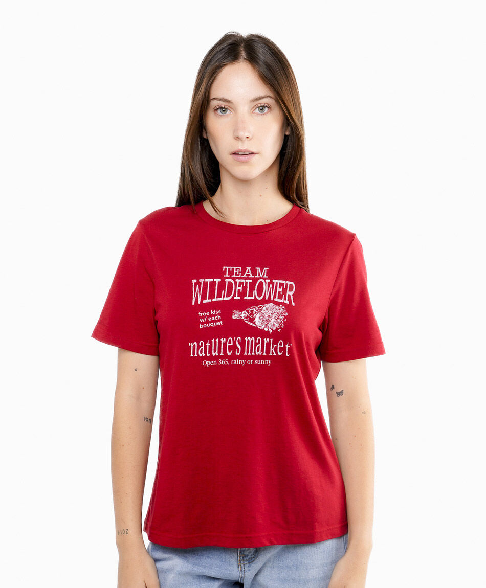 Polera mujer casual urbana red
