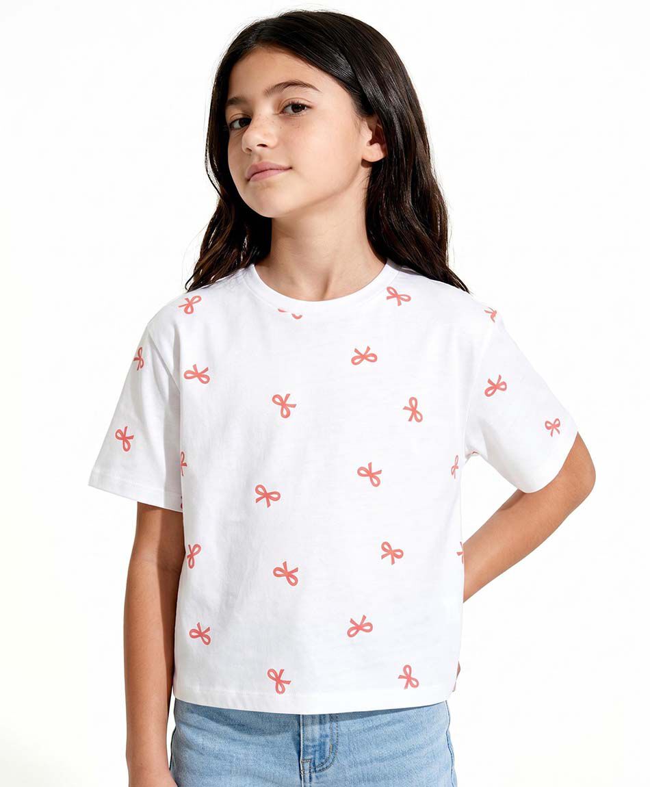 Polera ni&ntilde;a cintitas