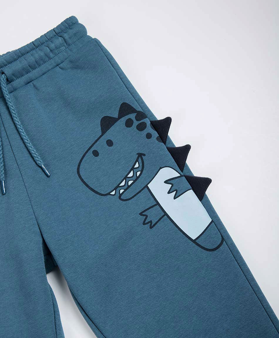 Pantal&oacute;n beb&eacute; buzo dise&ntilde;o dinosaurio
