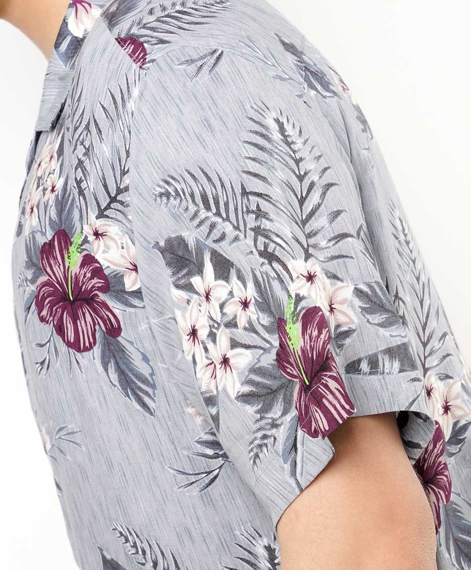 Camisa hombre casual diseño hojas y flores Camisa hombre casual diseño hojas y flores