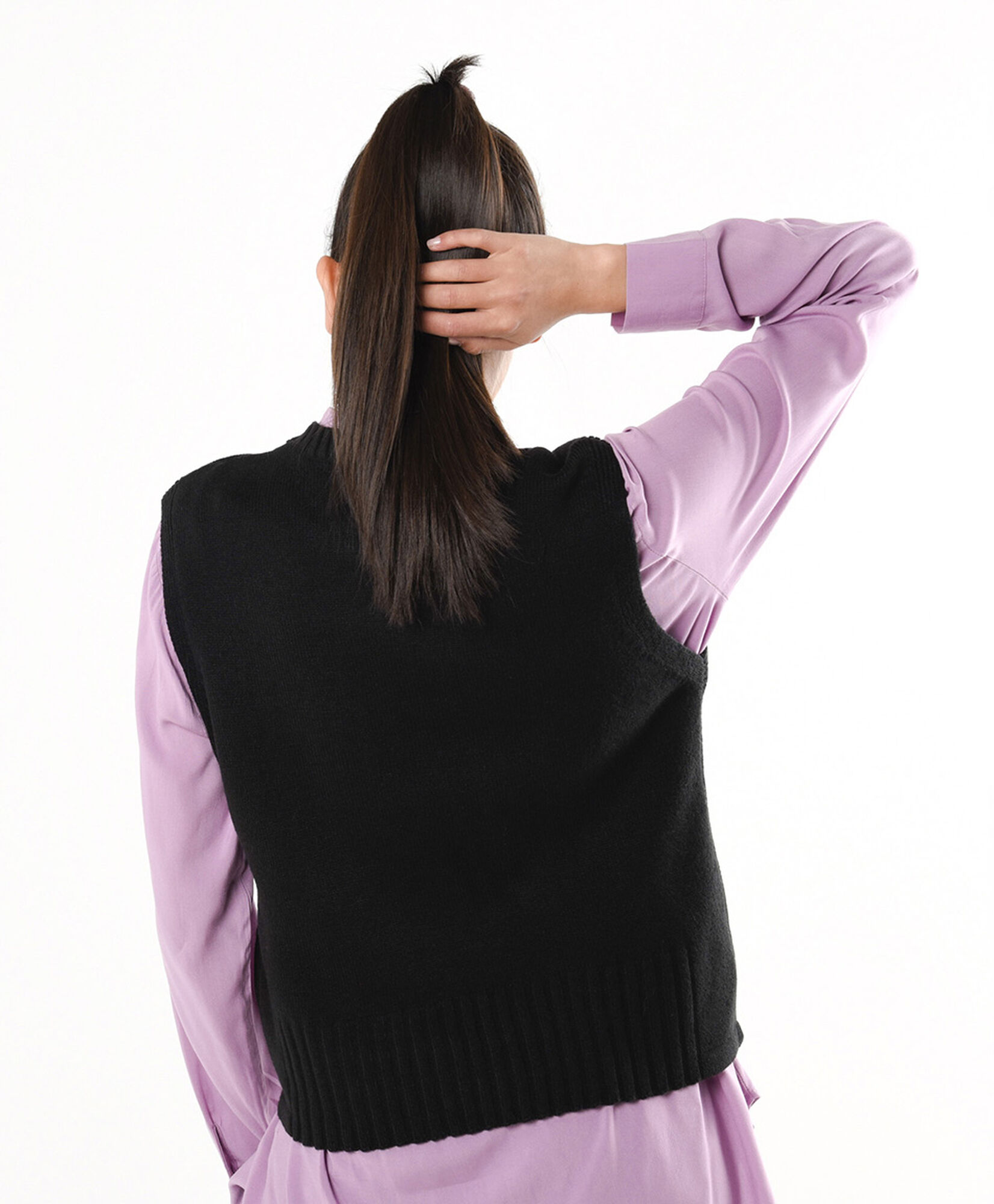 Sweater mujer sin mangas negro Sweater mujer sin mangas negro