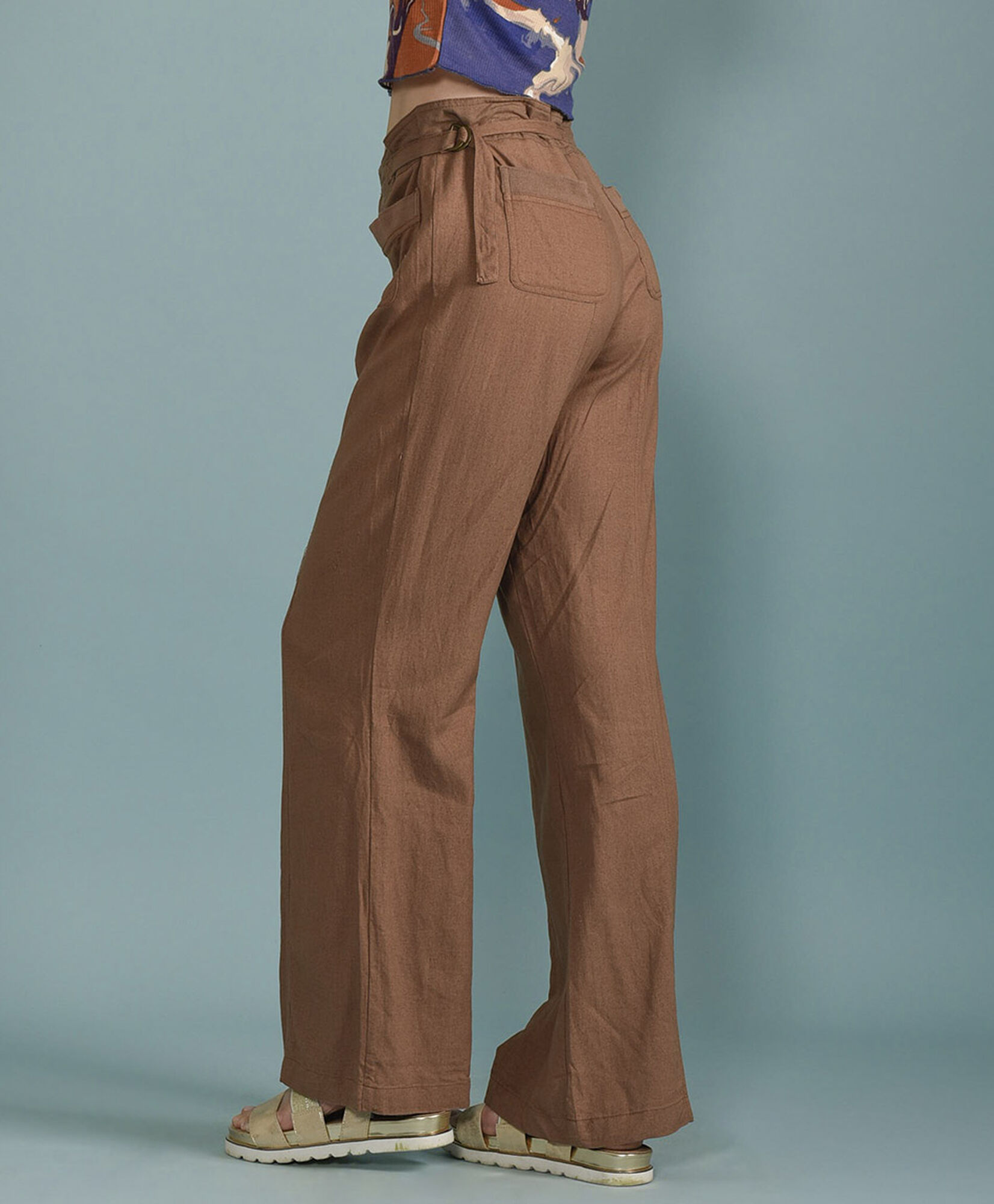 Pantalon lino tejido Pantalon lino tejido