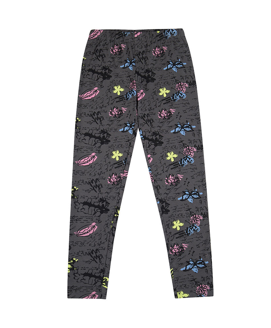 Pack 2 leggins ni&ntilde;a graffiti