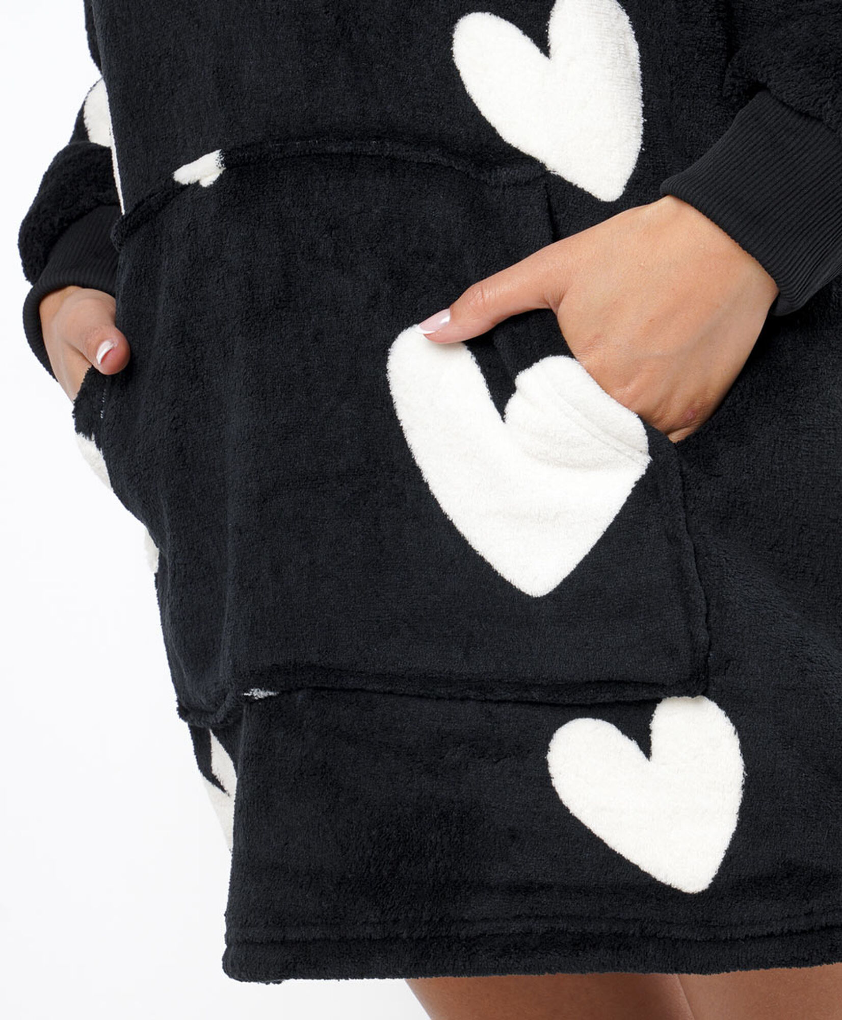Polerón manta mujer corazones Polerón manta mujer corazones