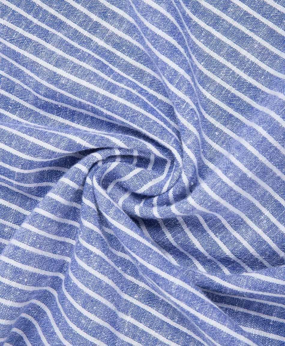Camisa hombre l&iacute;neas azul