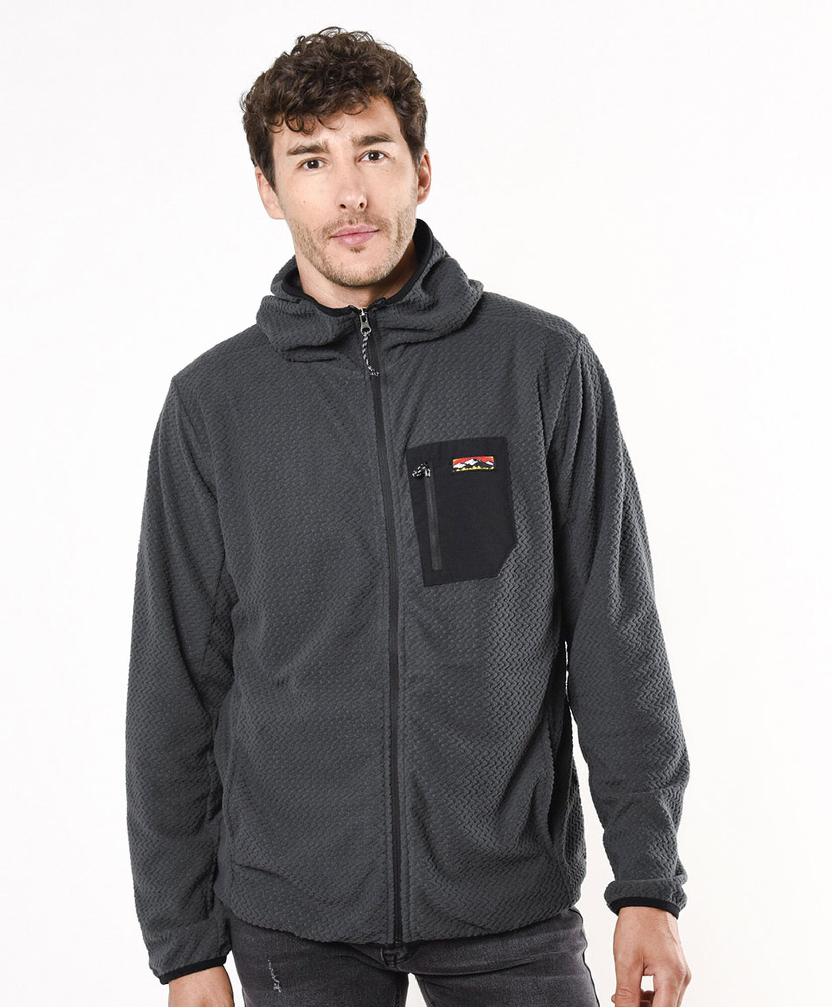 Polerón hombre outdoor textura Polerón hombre outdoor textura