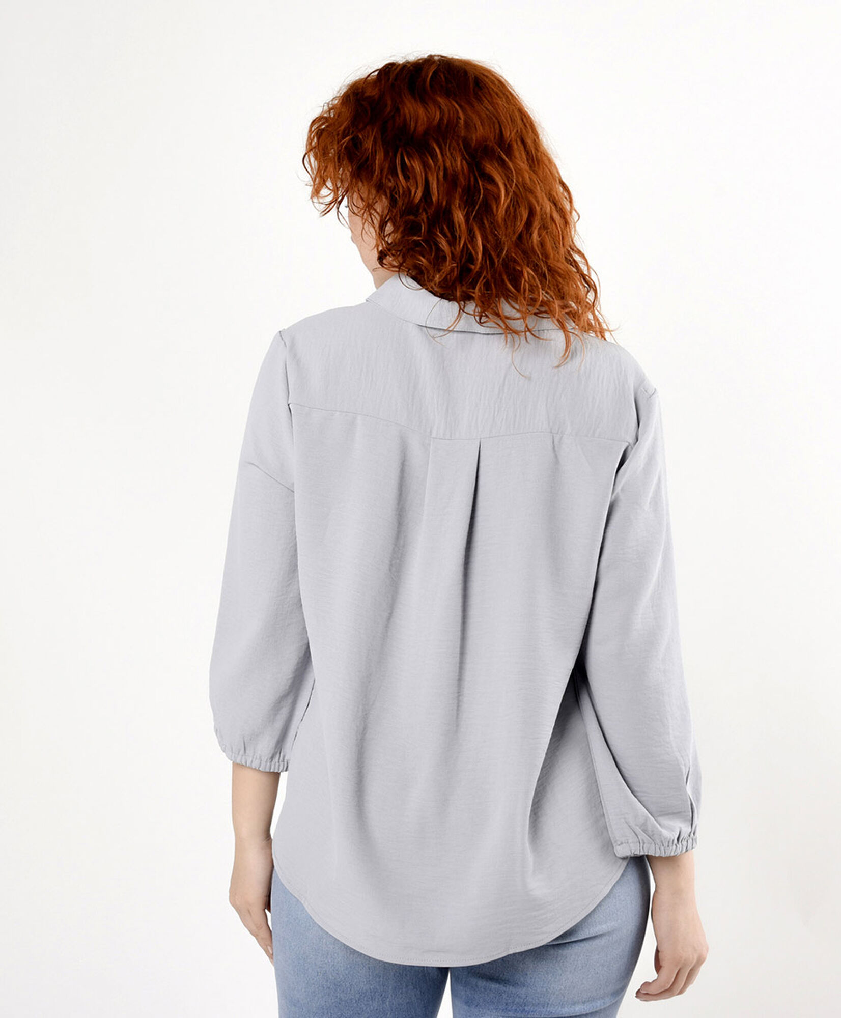 Blusa mujer lisa gris Blusa mujer lisa gris