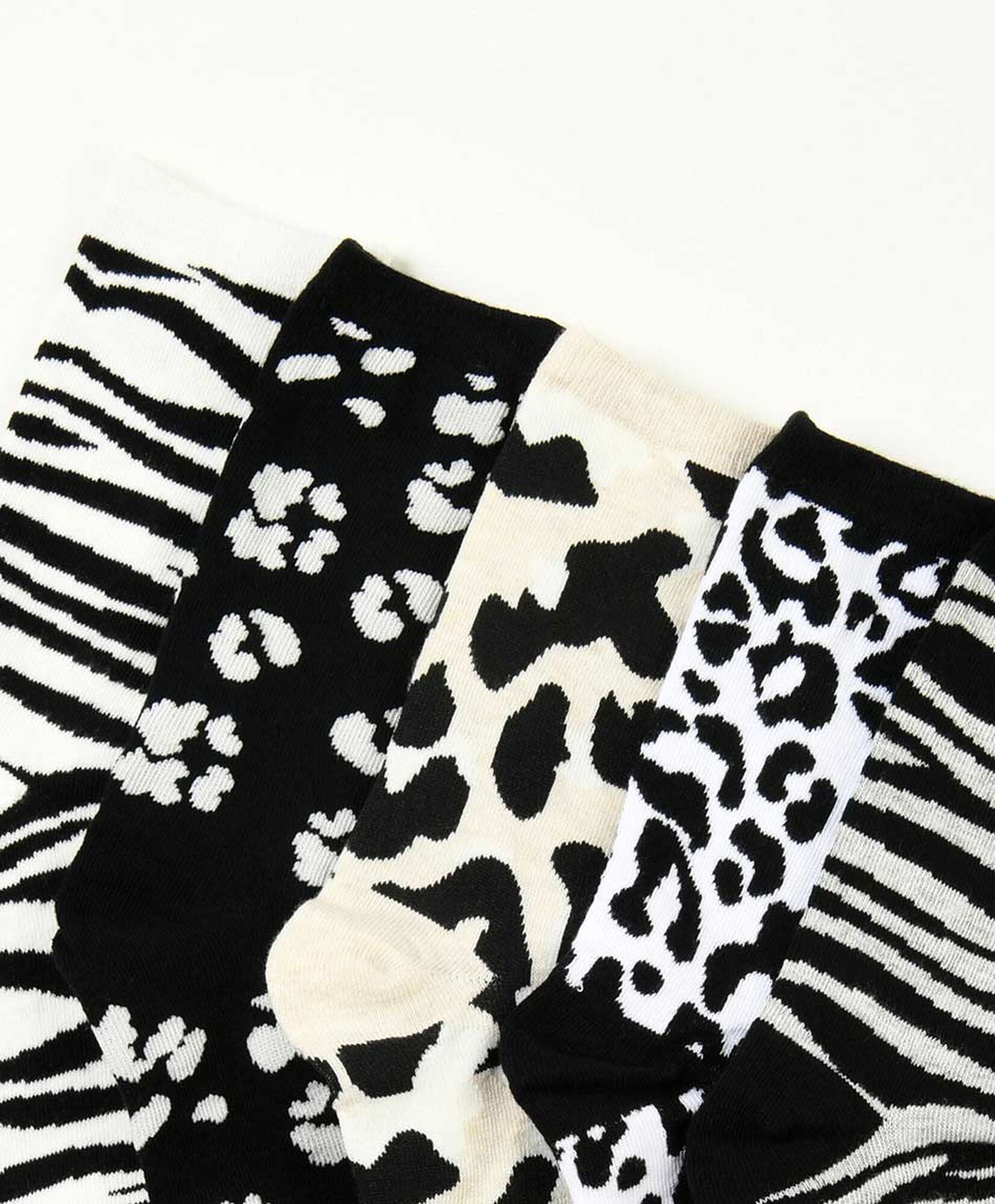 Pack 5 calcetines mujer animal print largos Pack 5 calcetines mujer animal print largos