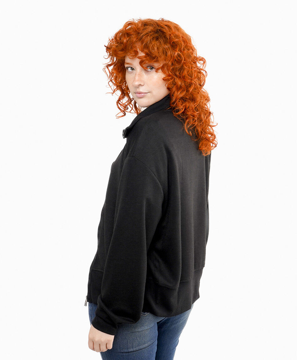 Poler&oacute;n mujer cuello largo black