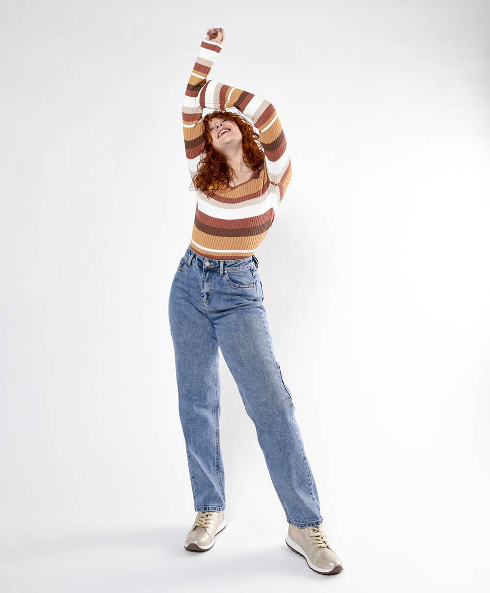 Jeans mujer jaspeado moms Jeans mujer jaspeado moms