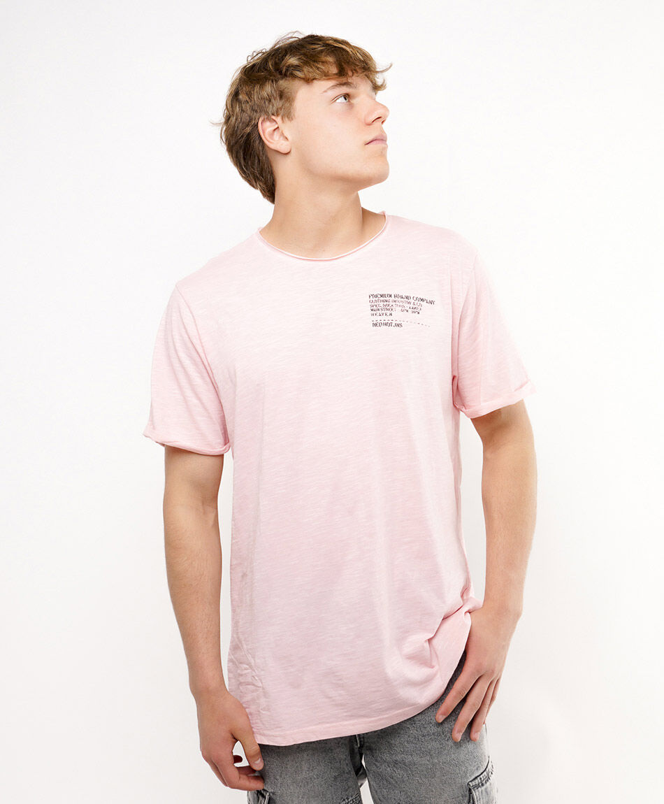 Polera hombre b&aacute;sica frase