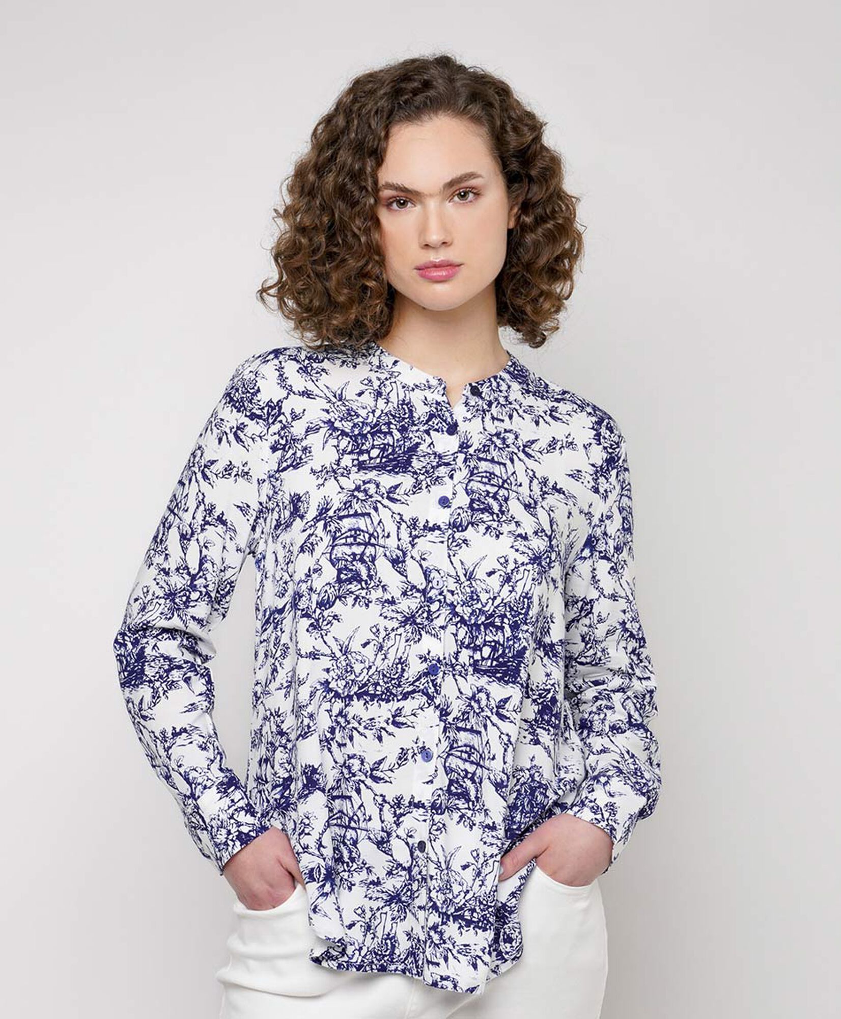 Blusa mujer estampado larga Blusa mujer estampado larga