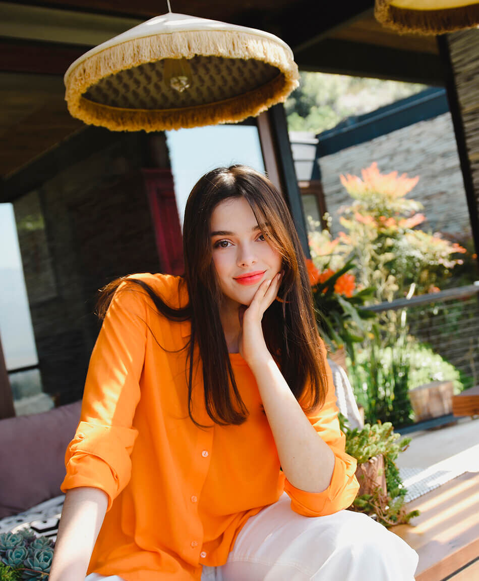 Blusa extralarga oversize manga larga