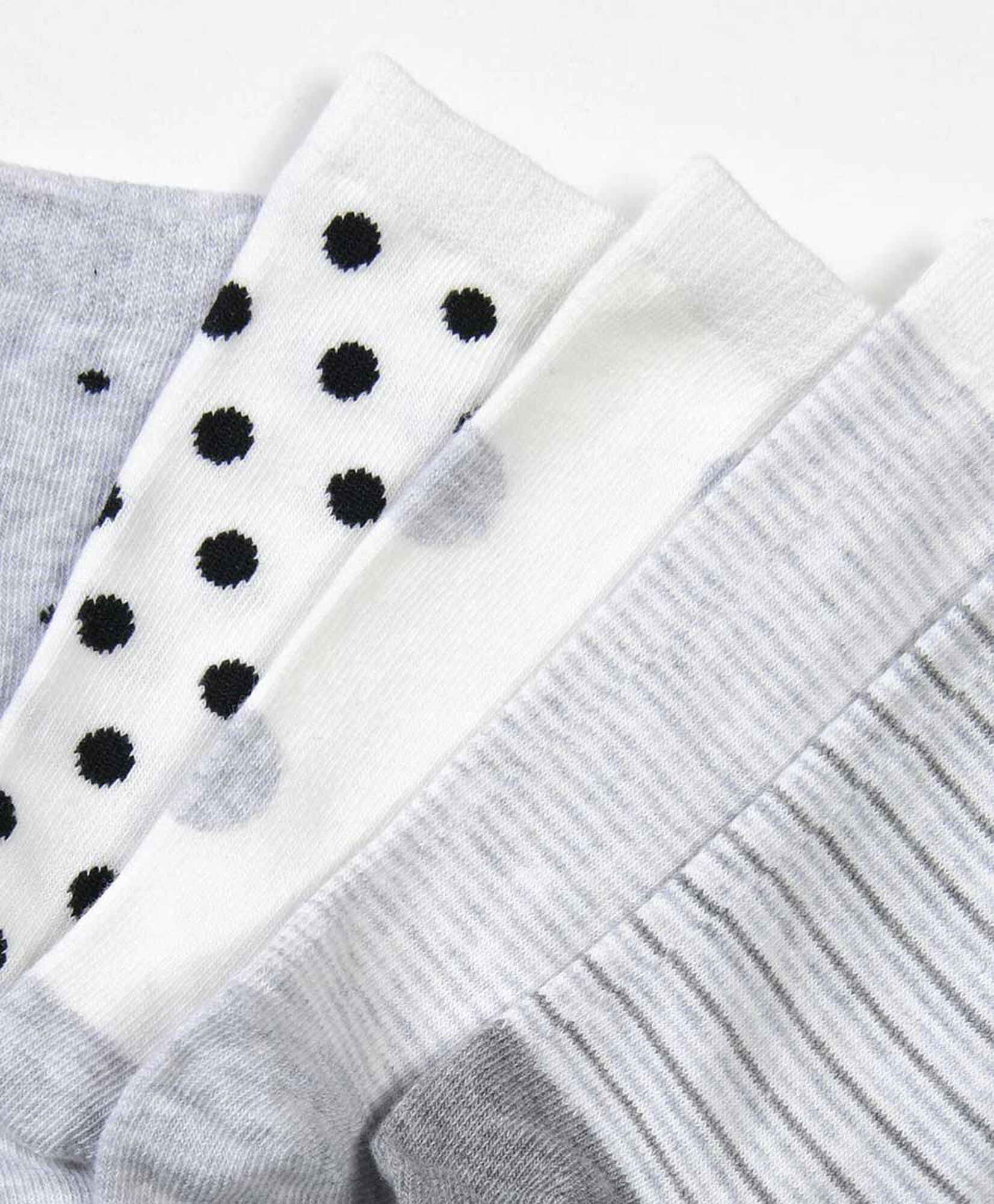 Pack 5 calcetines mujer largos puntos líneas Pack 5 calcetines mujer largos puntos líneas