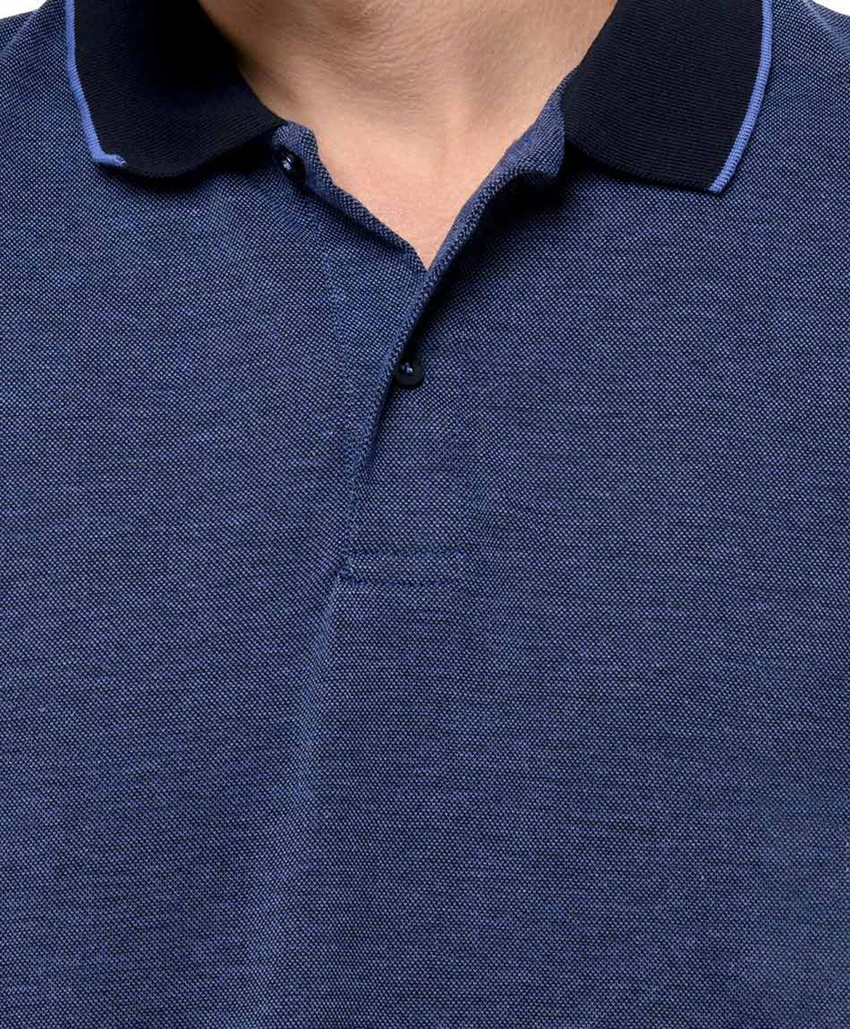 Polera hombre polo azul manga larga Polera hombre polo azul manga larga