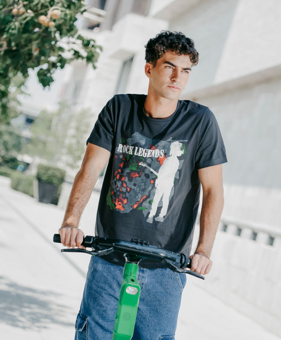 Polera hombre rock legends